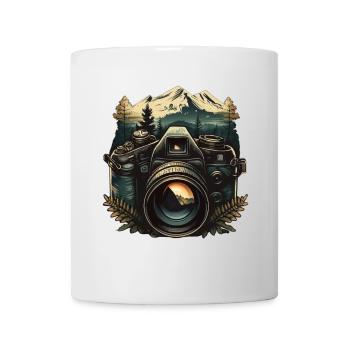 Caméra en montagne - Mug blanc - blanc - Devant