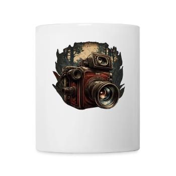 Caméra dans la forêt - Mug blanc - blanc - Devant