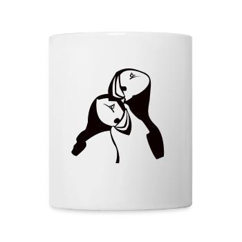 Papageientaucher Puffins Island Norwegen Geschenk - Tasse - Weiß - Vorne