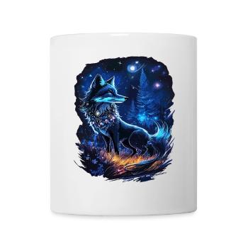 Renard spirituel Paysage forestier magique - Mug blanc - blanc - Devant
