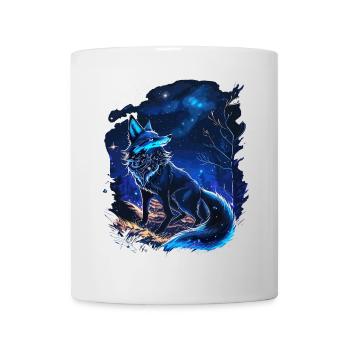 Renard mystique dans la forêt - Mug blanc - blanc - Devant