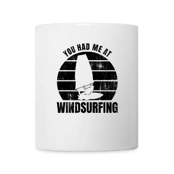 Citation de véliplanchiste - Mug blanc - blanc - Devant