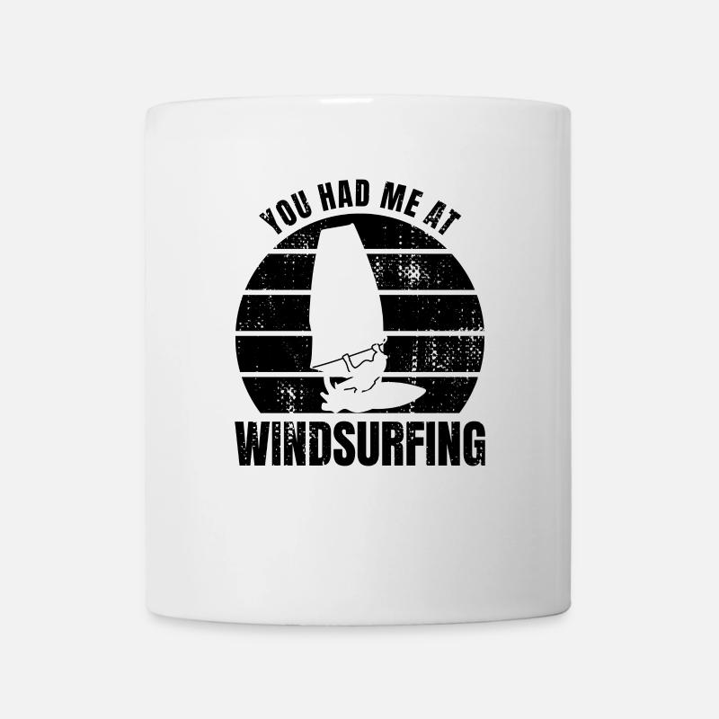 Citation de véliplanchiste - Mug blanc - blanc