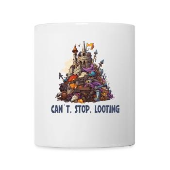 Can't Stop Looting – Fantasy RPG Gamer Design - Mug - white - Front