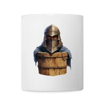 Knight in the Bucket – Funny RPG Design - Mug - white - Front