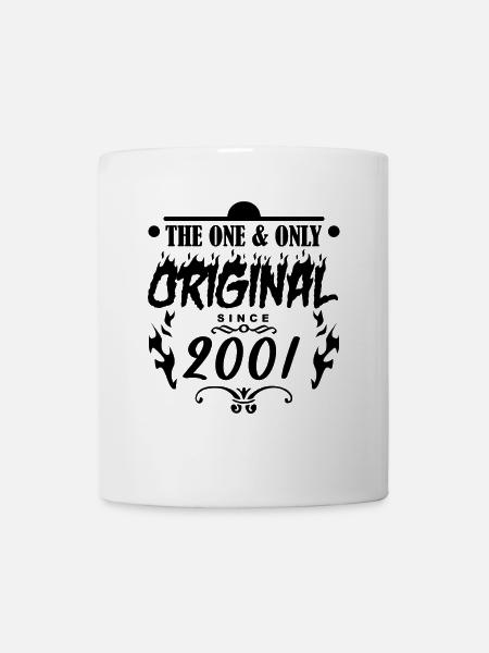 2001 - Baujahr 2001 - Jahrgang 2001 - Tasse - Weiß