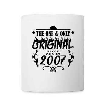 2007 - Baujahr 2007 - Jahrgang 2007 - Tasse - Weiß - Vorne