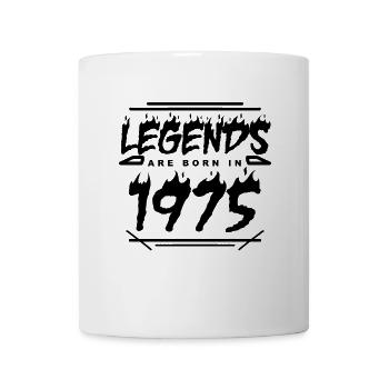1975 - Jahrgang 1975 - Baujahr 1975 - Tasse - Weiß - Vorne