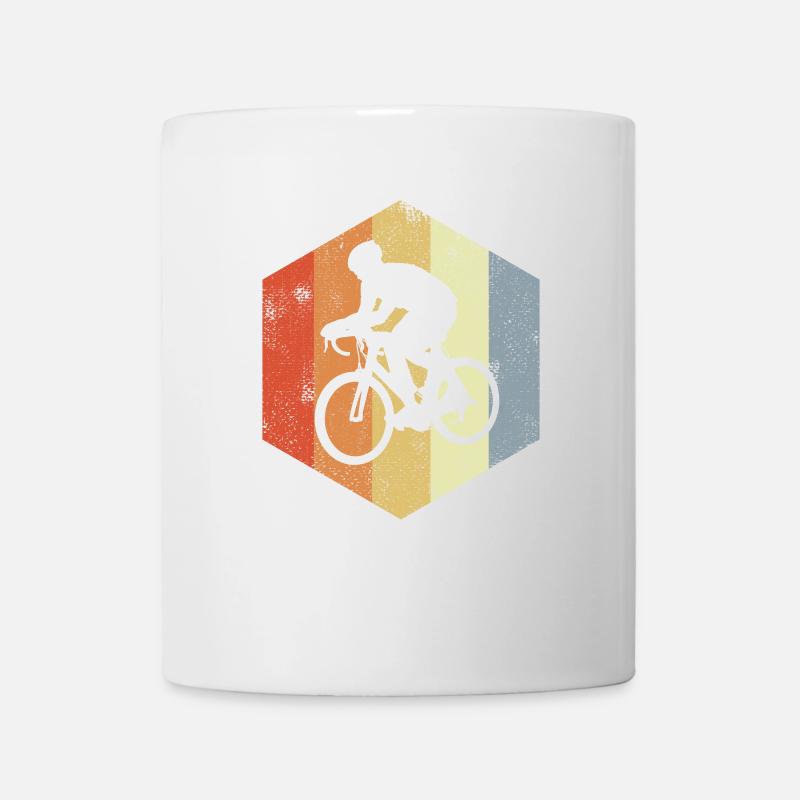 Lustiger Radfahrer - Tasse - Weiß