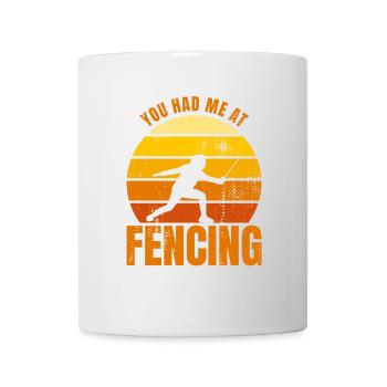 Fecht Witz - Tasse - Weiß - Vorne
