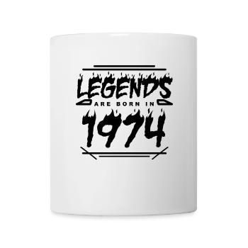 1974 - Jahrgang 1974 - Baujahr 1974 - Tasse - Weiß - Vorne