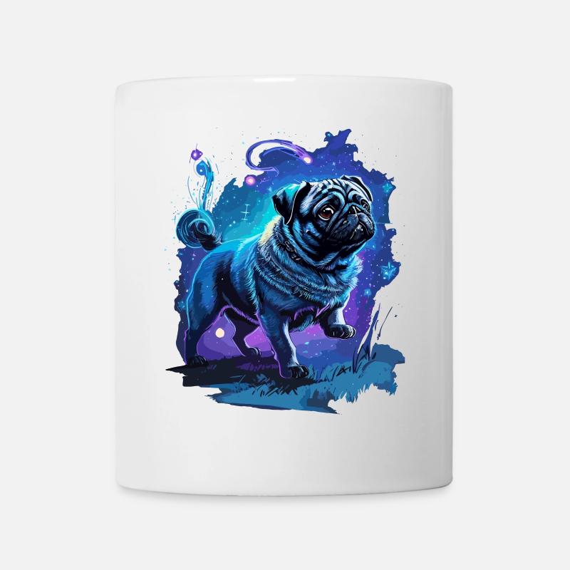 süßer Mops zauberhafte Hunde Kunst - Tasse - Weiß