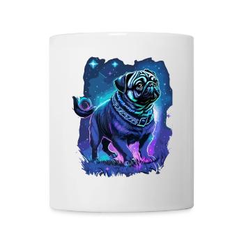 Mops Hund Mitternachtszauber - Tasse - Weiß - Vorne