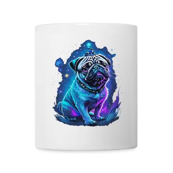 magic pug dog with magic hat - Mug - white - Front
