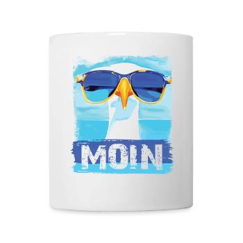 Moin Möwe - blue white Möwen Collection - Tasse - Weiß - Vorne