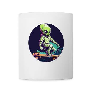 Skateralien bei Nacht - Tasse - Weiß - Vorne