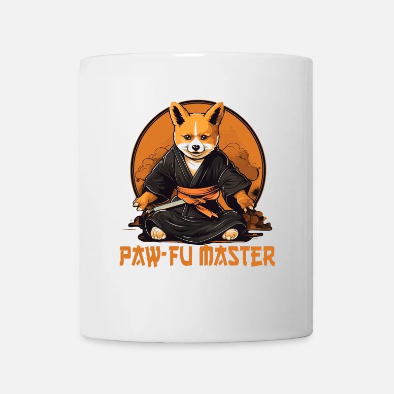 Ninja-Corgi Hund - Tasse - Weiß