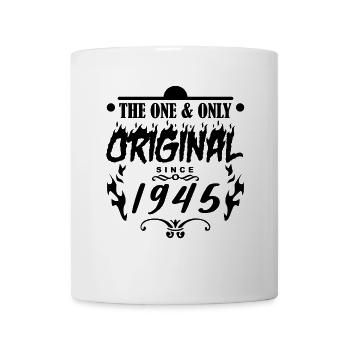 1945 - Baujahr 1945 - Jahrgang 1945 - Tasse - Weiß - Vorne