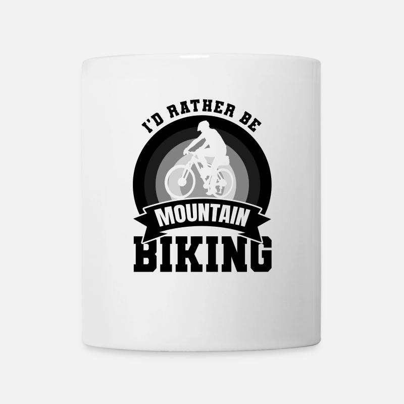 Mountainbiker Witz - Tasse - Weiß