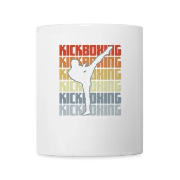Vintage Kickboxen - Tasse - Weiß - Vorne