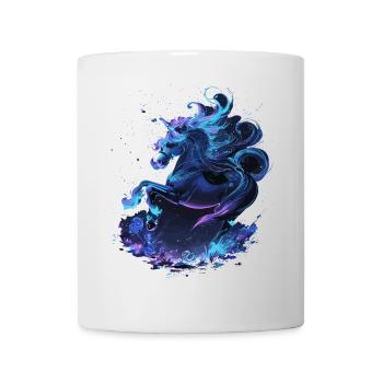 Licorne mystique minuit - Mug blanc - blanc - Devant