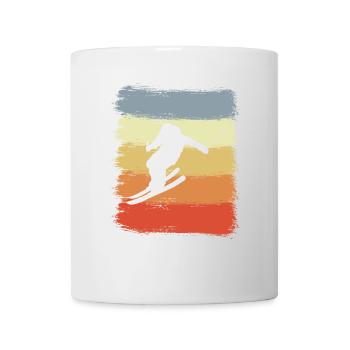 Vintage skiing - Mug - white - Front