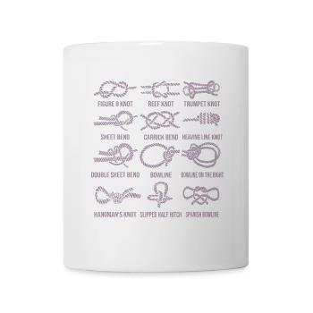 Segeln Segelboot Segelknoten Knotenkunde - Tasse - Weiß - Vorne