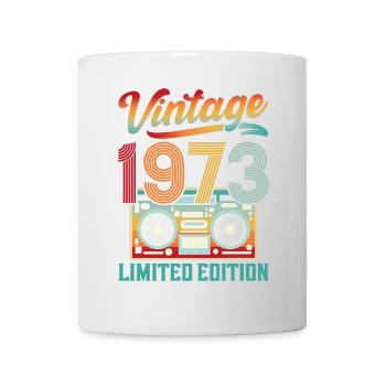 Vintage 70s Design with Retro Sound System - Mug - white - Front