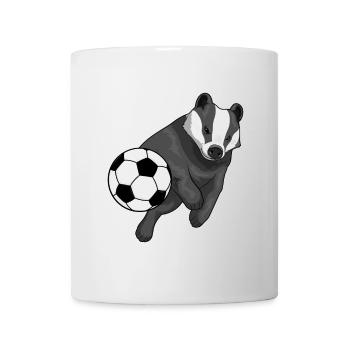 Dachs Fußballspieler Fußball - Tasse - Weiß - Vorne