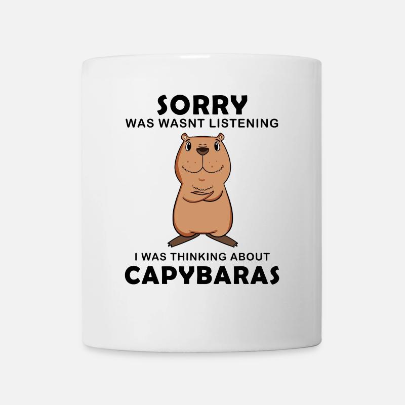 Capybara Wasserschwein Capybaras - Mug - white