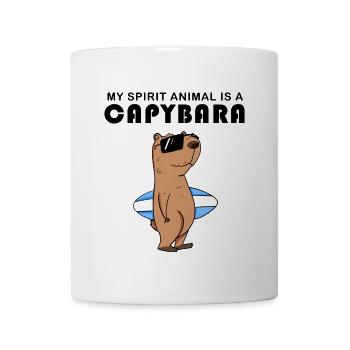 Capybara Wasserschwein Capybaras - Mug blanc - blanc - Devant