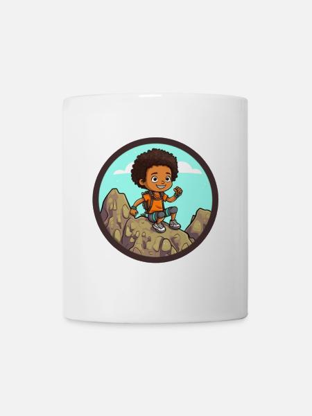 Afro Black Kid Young Girl Empowerment Girl - Mug - white