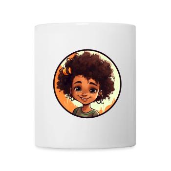 Lebendige Comic-Charakter Illustration - Tasse - Weiß - Vorne