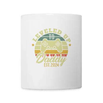 Leveled up to Daddy 2024 Dad gift 2024 - Mug - white - Front