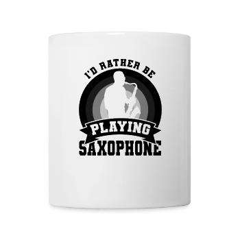 Witziges Saxophonisten Zitat - Tasse - Weiß - Vorne