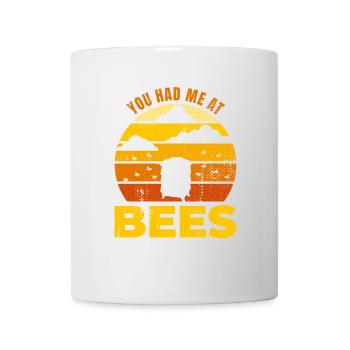 Tu m’as eu aux abeilles - Mug blanc - blanc - Devant