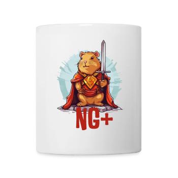 Capybara Warrior NG+ – Level Up RPG Design - Mug - white - Front