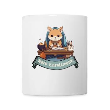 Heroes please enroll here – RPG Design - Mug - white - Front