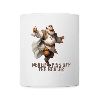 Never Stop the Healer – Funny RPG Design - Tasse - Weiß - Vorne