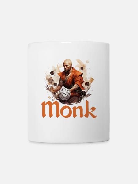 Du spielst einen Mönch im Rollenspiel? Perfekt - Tasse - Weiß