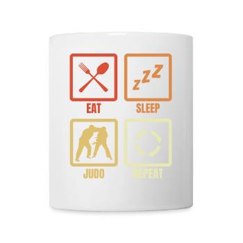 Eat Sleep Judo Repeat - Mug - white - Front