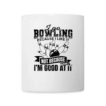 Drôle de slogan de bowling - Mug blanc - blanc - Devant