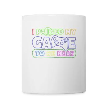I Paused My Game To Be Here Funny Video Game - Mug blanc - blanc - Devant