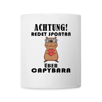 Capybara Wasserschwein Capybaras - Tasse - Weiß - Vorne