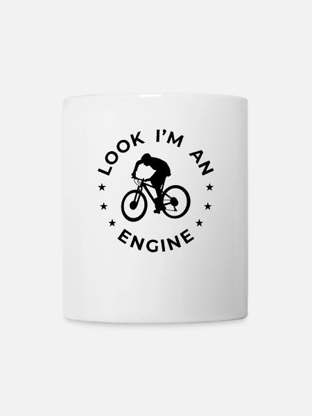 Look I'm An Engine - Tasse - Weiß