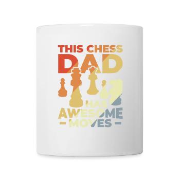 Schach Papa - Tasse - Weiß - Vorne