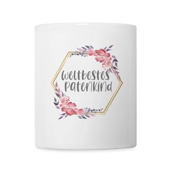 Weltbestes Patenkind Patentochter Geschenk - Tasse - Weiß - Vorne