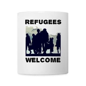 Refugees Welcome Solidarity - Mug - white - Front