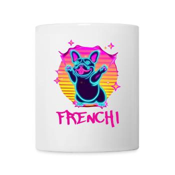 Drôle de Frenchie Dog French Bulldog Synthé - Mug blanc - blanc - Devant
