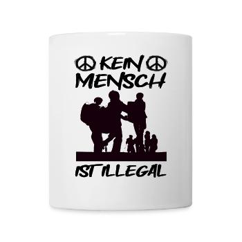 Kein Mensch ist Illegal! - Tasse - Weiß - Vorne